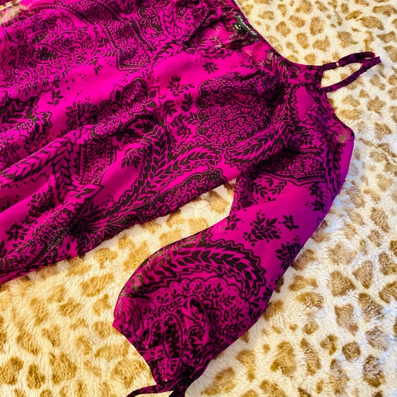 Rampage sheer pink and black top - Picture 5 of 7